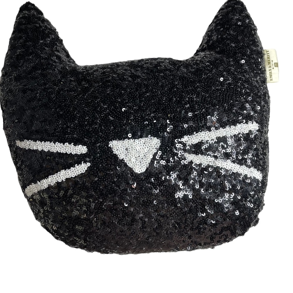PB Teen Emily & Meritt Sequin Cat Pillow